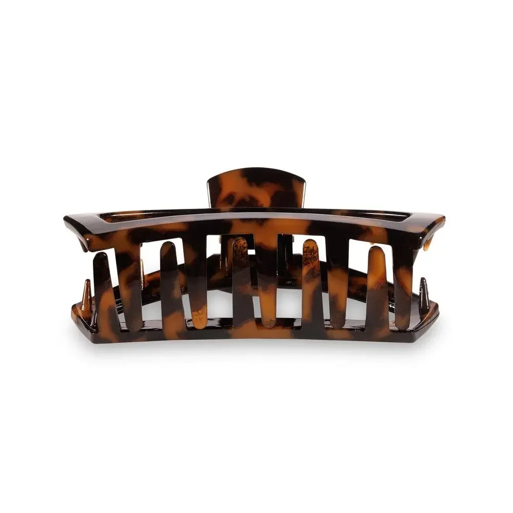 TELETIES Open Hair Clip | Medium | Tortoise - Picture 3 of 6